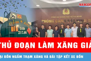 Công an TPHCM triệt phá đường dây sản xuất, buôn bán xăng RON A95 giả