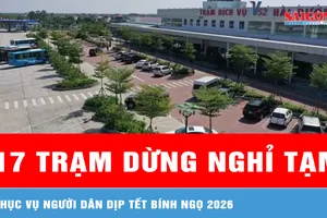 17 trạm dừng nghỉ tạm phục vụ người dân dịp Tết Bính Ngọ 2026 