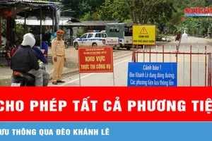 Cho phép tất cả phương tiện lưu thông qua đèo Khánh Lê 