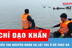 Nhanh chóng điều tra nguyên nhân vụ lật tàu ở hồ Thác Bà