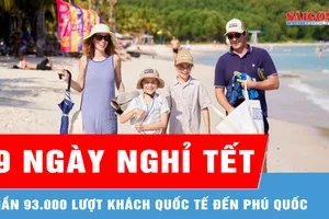Gần 93.000 lượt khách quốc tế đến Phú Quốc trong 9 ngày nghỉ tết