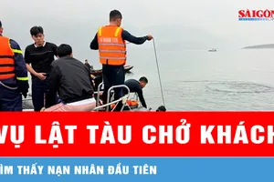 Tìm thấy nạn nhân đầu tiên trong vụ lật tàu ở hồ Thác Bà