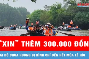 2 lái đò chùa Hương bị đình chỉ đến hết mùa lễ hội