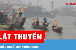Lật thuyền khi đi xem đua ghe, 2 mẹ con tử vong 