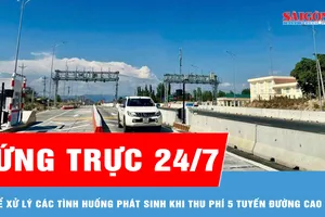 Lập tổ công tác ứng trực 24/7 để xử lý các tình huống phát sinh khi thu phí 5 tuyến đường cao tốc