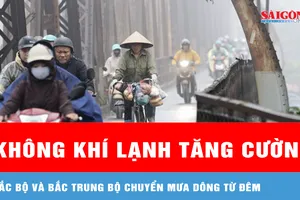Thời tiết 2-3: Không khí lạnh tăng cường, Bắc Bộ và Bắc Trung Bộ chuyển mưa dông từ đêm