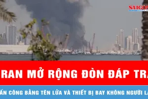 Iran mở rộng đòn đáp trả 