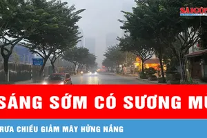 Bắc bộ có sương mù vào sáng sớm