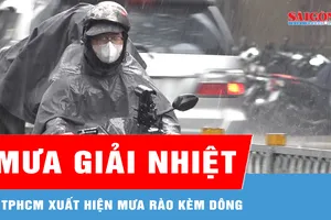 TPHCM xuất hiện mưa rào kèm dông