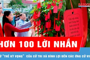 Hơn 100 lời nhắn từ “Thẻ kỳ vọng” của cử tri xã Bình Lợi đến các ứng cử viên 