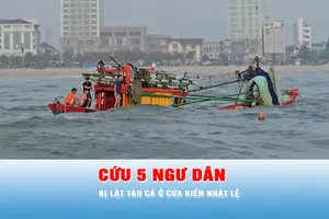 Podcast tin trưa 9-3: Cứu 5 ngư dân bị lật tàu cá ở cửa biển Nhật Lệ