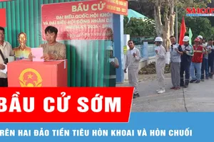 Sáng nay, cử tri đảo Hòn Khoai và Hòn Chuối bầu cử sớm 