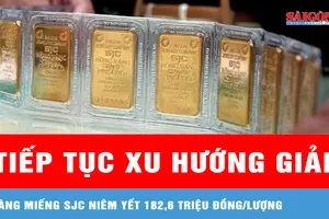 Giá vàng sáng 15-3 tiếp tục xu hướng giảm