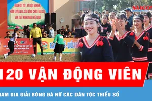 120 vận động viên tham gia giải bóng đá nữ các dân tộc thiểu số