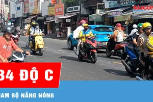 Nam bộ nắng nóng, cao nhất 34 độ C