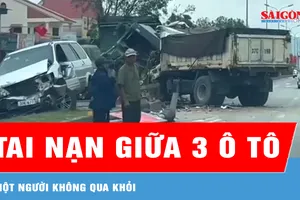 Tai nạn giữa 3 ô tô trên quốc lộ 1A, một người tử vong 