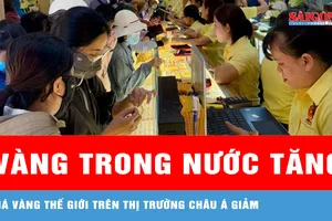 Sáng 24-3, giá vàng trong nước tăng