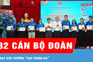 32 cán bộ Đoàn đoạt Giải thưởng “Sao tháng ba”