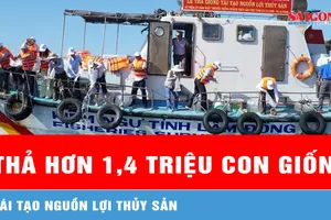 Lâm Đồng: Thả hơn 1,4 triệu con giống tái tạo nguồn lợi thủy sản 