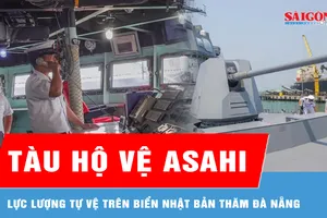 Tàu hộ vệ Asahi của Lực lượng Tự vệ trên biển Nhật Bản thăm Đà Nẵng 