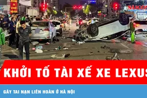 Khởi tố tài xế xe Lexus gây tai nạn liên hoàn ở Hà Nội 
