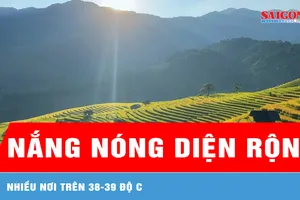 Nắng nóng diện rộng, nhiều nơi trên 38-39 độ C 