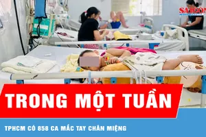 TPHCM có 858 ca mắc tay chân miệng trong một tuần