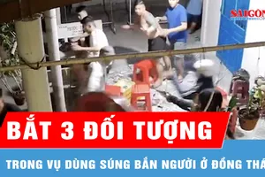 Bắt 3 đối tượng trong vụ dùng súng bắn người ở Đồng Tháp 