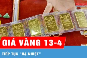 Sáng 13-4, giá vàng tiếp tục "hạ nhiệt"