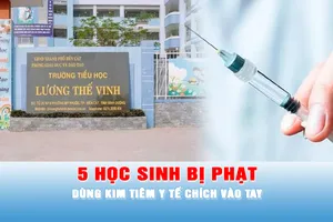 Podcast tin trưa 16-4: Năm học sinh bị phạt dùng kim tiêm y tế chích vào tay