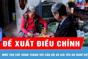 Đề xuất điều chỉnh mức trợ cấp hàng tháng với cán bộ xã già yếu đã nghỉ việc
