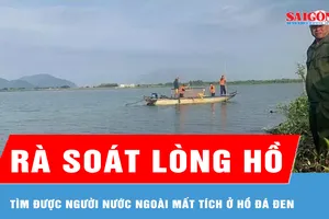 Thi thể người nước ngoài mất tích ở hồ Đá Đen được tìm thấy cách bờ khoảng 50m