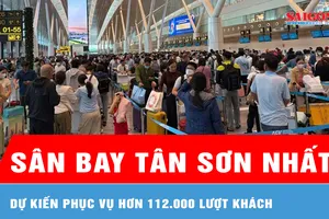 Hôm nay 2-5, dự kiến sân bay Tân Sơn Nhất phục vụ hơn 112.000 lượt khách