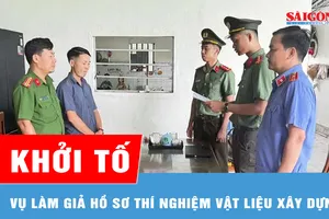 Khởi tố vụ làm giả hàng ngàn giấy kết quả thí nghiệm vật liệu xây dựng