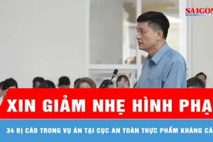 34 bị cáo trong vụ án tại Cục An toàn thực phẩm kháng cáo xin giảm nhẹ hình phạt 