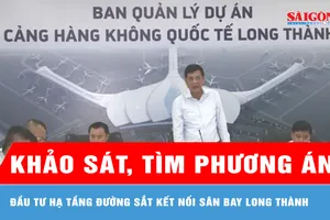 Khảo sát, tìm phương án đầu tư hạ tầng đường sắt kết nối sân bay Long Thành