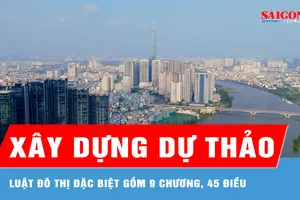 TPHCM xây dựng dự thảo Luật Đô thị đặc biệt gồm 9 chương, 45 điều 