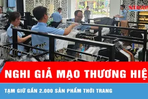 Tạm giữ gần 2.000 sản phẩm thời trang nghi giả mạo thương hiệu
