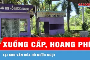 Cần Thơ: Khu văn hóa Hồ Nước Ngọt xuống cấp, hoang phế 