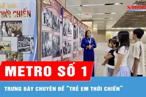 Trưng bày chuyên đề “Trẻ em thời chiến” tại metro Bến Thành - Suối Tiên 