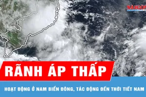 Rãnh áp thấp hoạt động ở Nam Biển Đông, tác động đến thời tiết Nam bộ 
