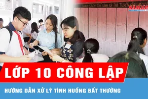 Sở GD-ĐT TPHCM hướng dẫn cách xử lý tình huống bất thường tại kỳ thi tuyển sinh lớp 10 công lập 