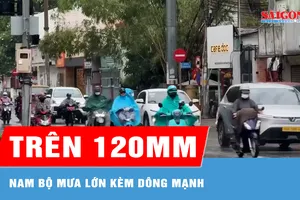 Nam bộ có mưa, cục bộ có nơi mưa rất to