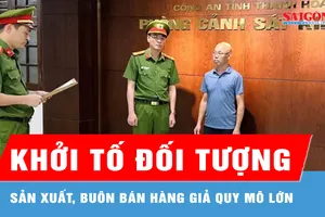 Khởi tố đối tượng sản xuất, buôn bán hàng giả quy mô lớn 