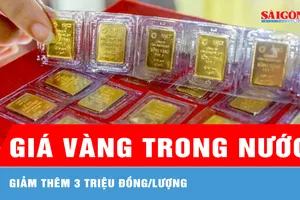 Sáng 6-6, giá vàng giảm thêm 3 triệu đồng/lượng 