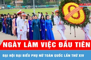 Đại hội đại biểu Phụ nữ toàn quốc lần thứ XIV bước vào ngày làm việc đầu tiên
