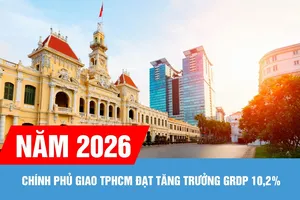 Chính phủ giao TPHCM năm 2026 đạt tăng trưởng GRDP 10,2% 