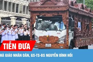 Hàng trăm nhà giáo, sinh viên, y bác sĩ tiễn đưa GS-TS-BS Nguyễn Đình Hối 