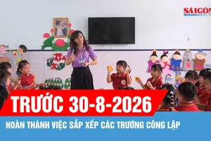 Hoàn thành việc sắp xếp các trường công lập trước ngày 30-8-2026