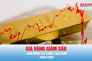 Podcast tin trưa 14-7: Sáng 14-7, giá vàng trong nước giảm sâu